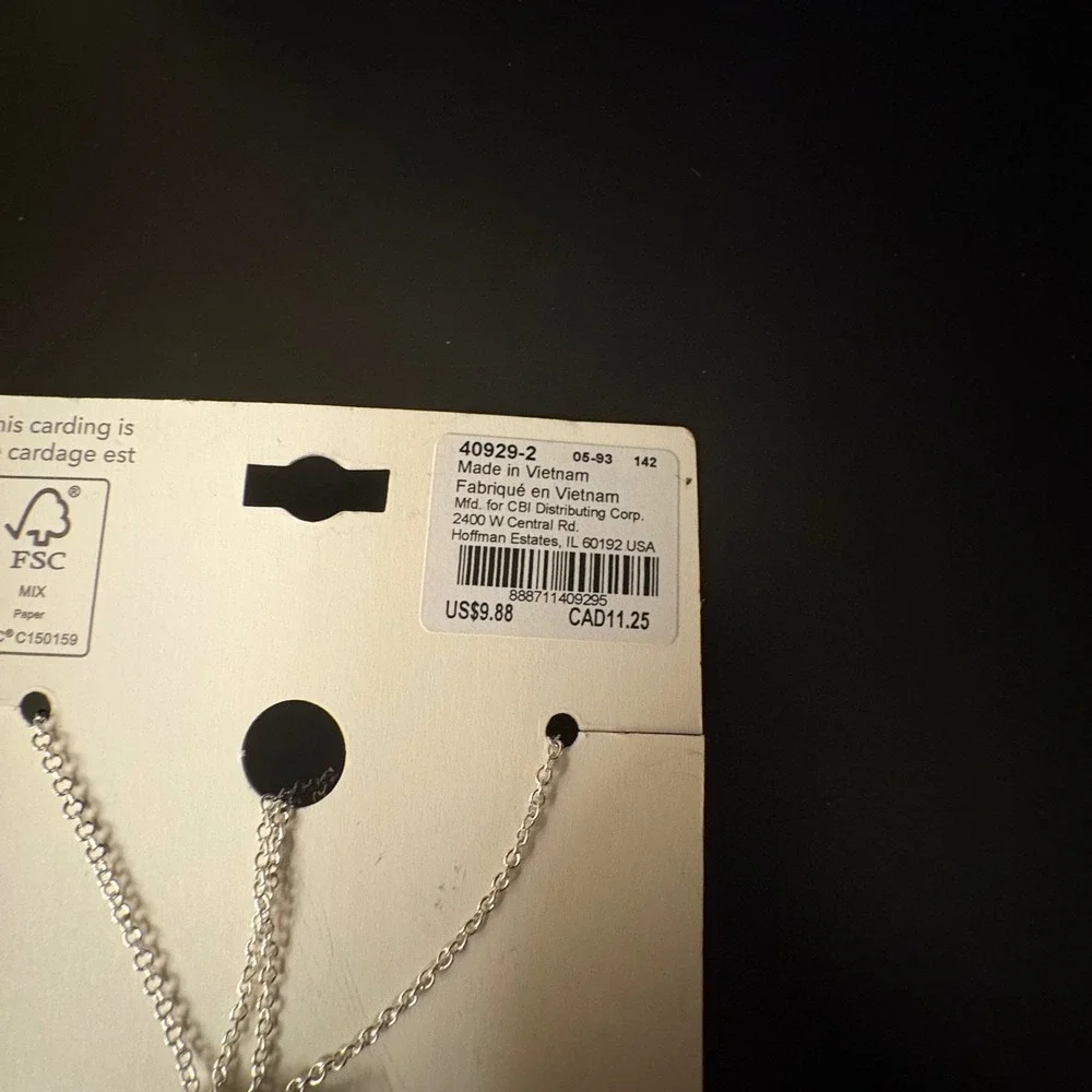 NWT Claire's Best Friends Rainbow Necklace Set BFF Friendship‎ Necklaces Silver